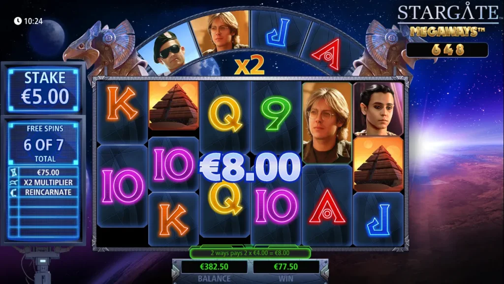 Stargate Megaways Free Spins Game